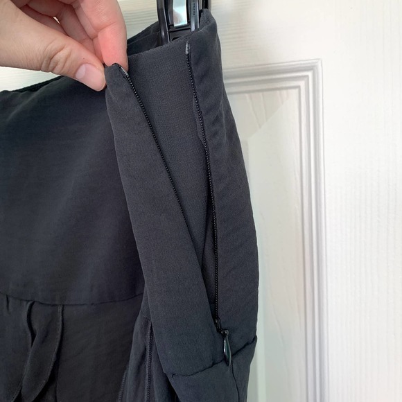 MNG Black Geraldin Casual Ruffle Mini Shirt Women's Size 8 - Picture 2 of 4